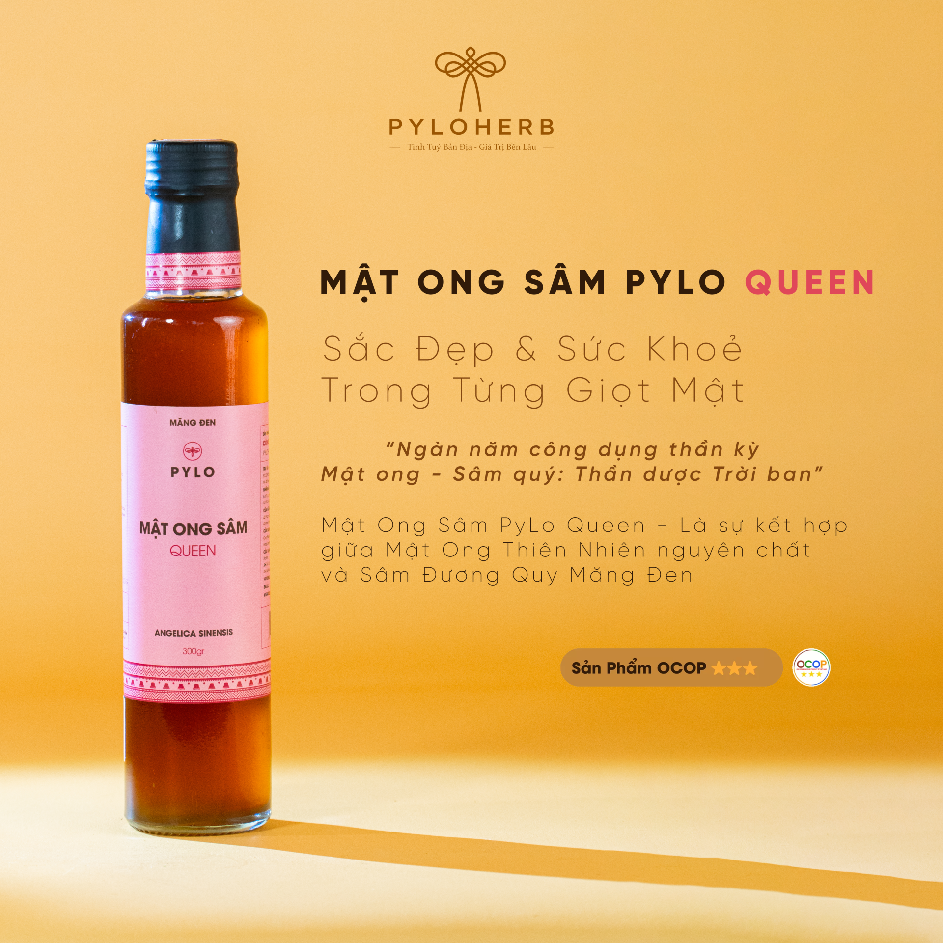 Mật Ong Sâm PyLo Queen - Hồng