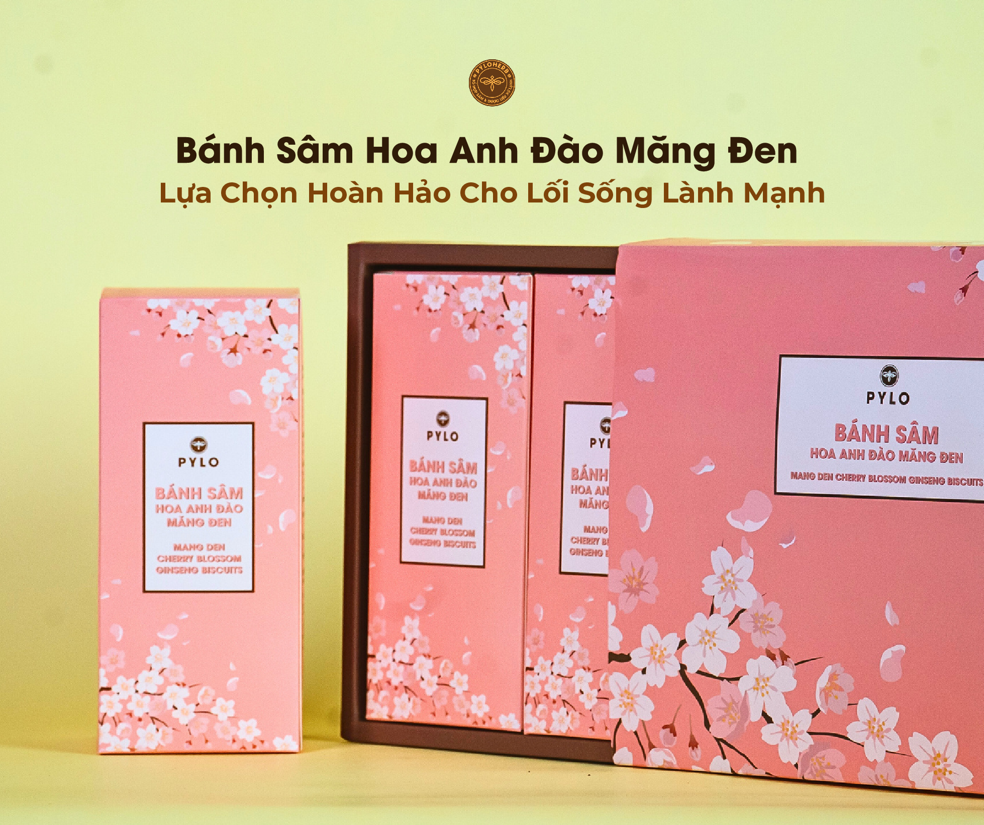 Bánh Sâm Hoa Anh Đào PyLo: Lựa Chọn Hoàn Hảo Cho Lối Sống Lành Mạnh
