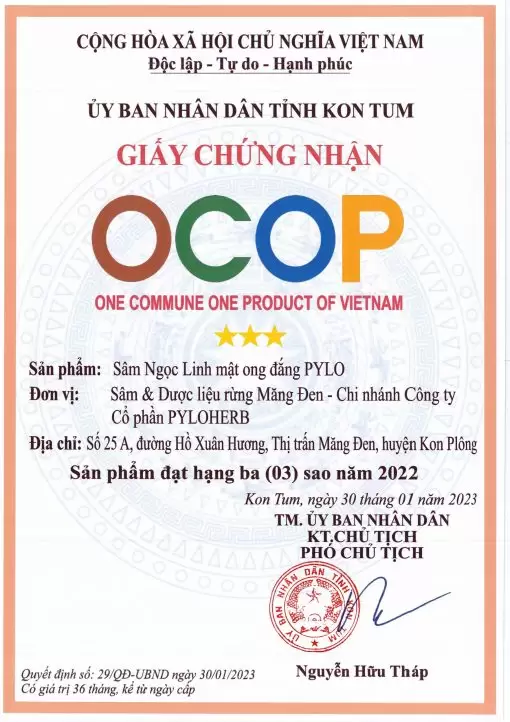 Sâm Ngọc Linh Ngâm Mật Ong Đắng Ngọc Linh PyLo