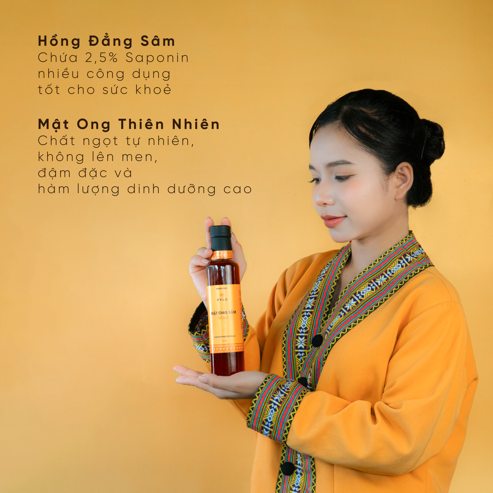Mật Ong Sâm PyLo Gold - Vàng