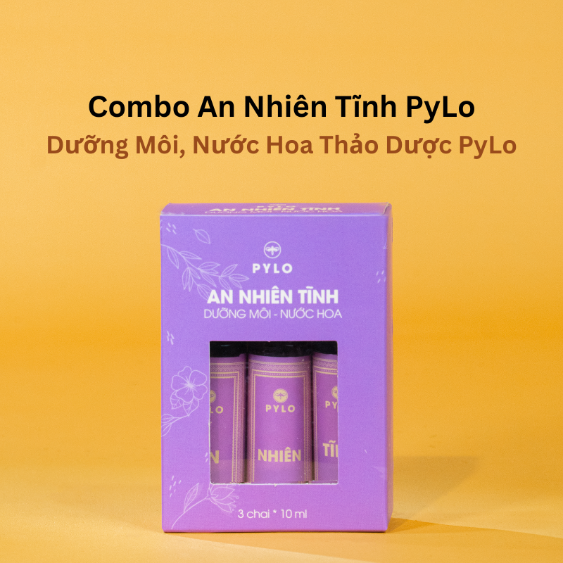 Combo An Nhiên Tĩnh - Dưỡng Môi, Nước Hoa Thảo Dược PyLo