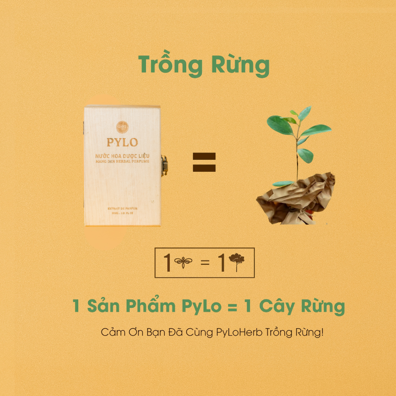 Nước Hoa Dược Liệu PyLoHerb Mang Den Extrait De Parfum