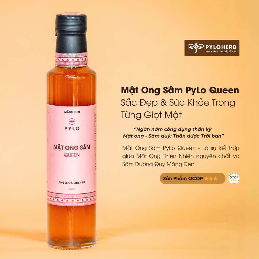Mật Ong Sâm PyLo Queen - Hồng