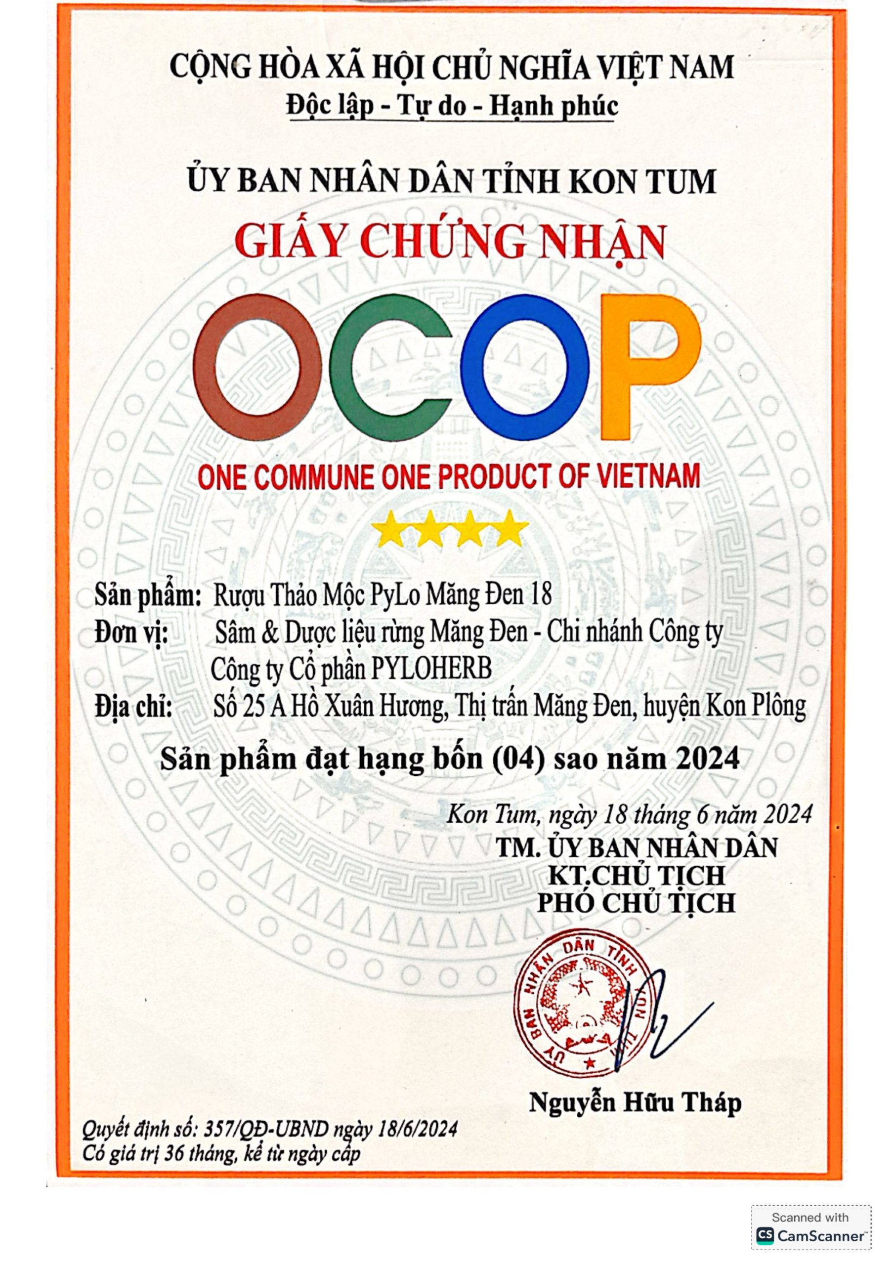 Rượu Thảo Mộc Măng Đen PyLo 18 - Ảnh 2