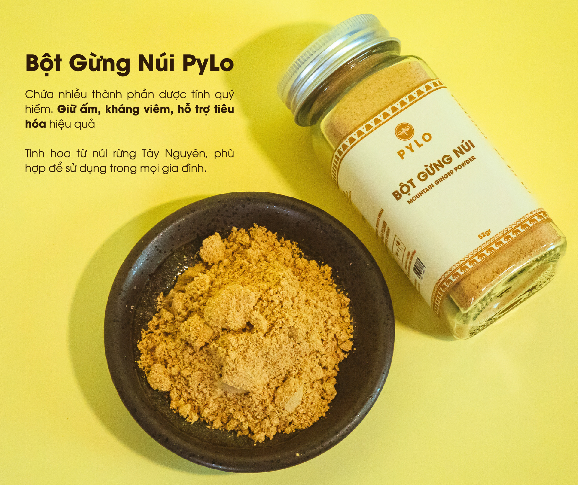 Gừng núi (gừng sẻ) của PyLoHerb