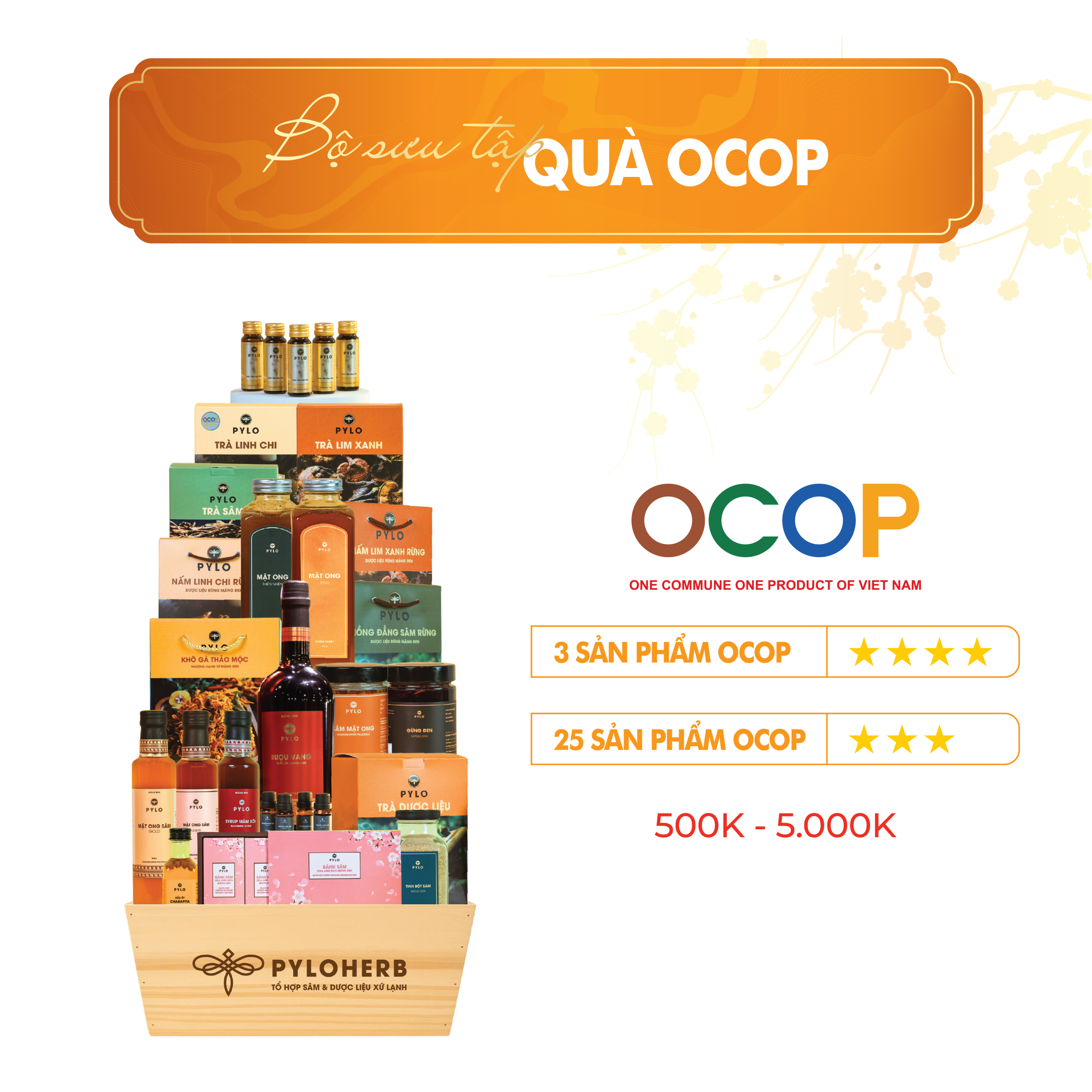 BỘ SƯU TẬP QUÀ OCOP - QUÀ TẾT PYLO 2026 ‘HƯƠNG XUÂN TỪ ĐẤT LÀNH’